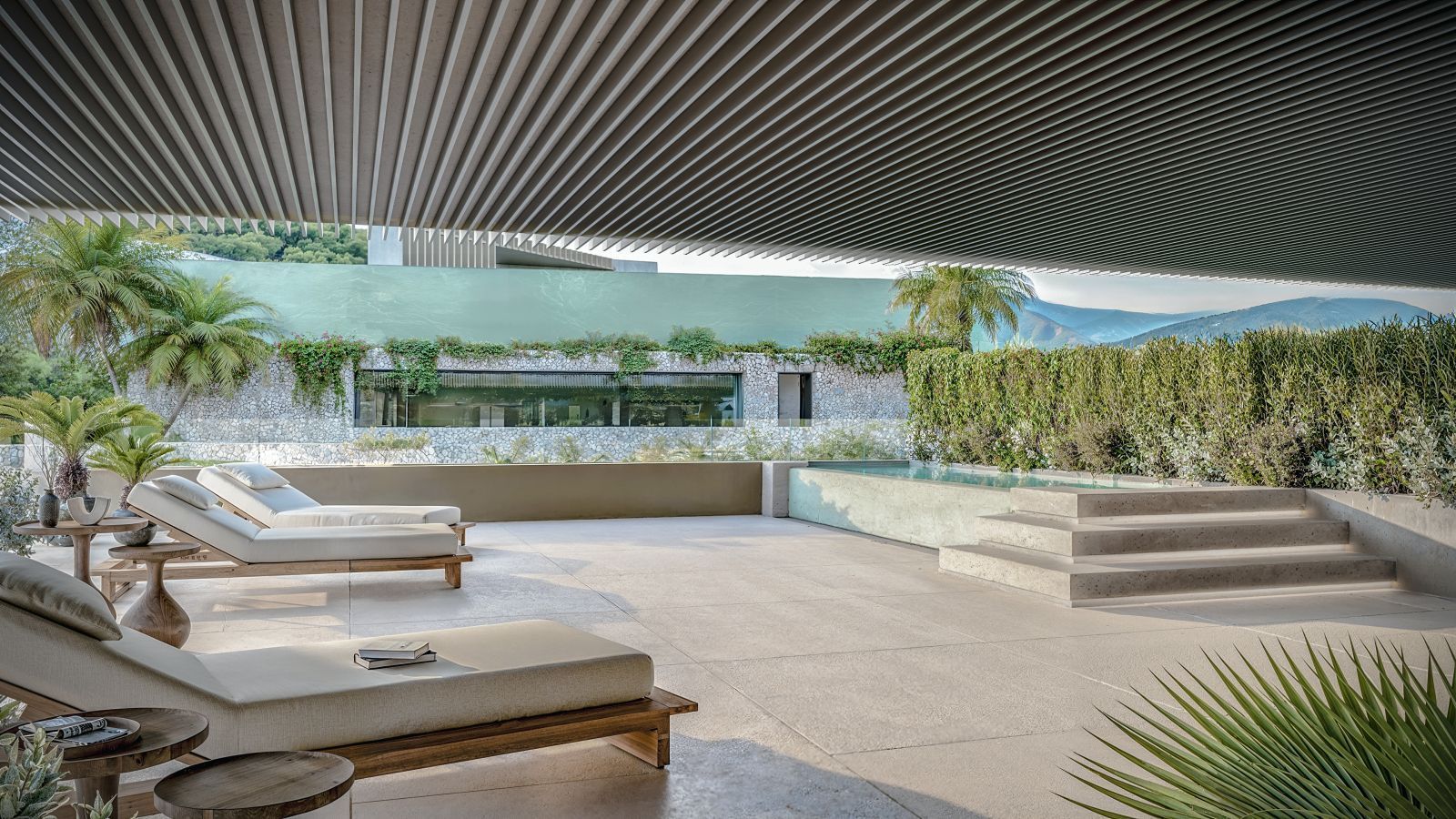 05 modern outdoor lounge pool